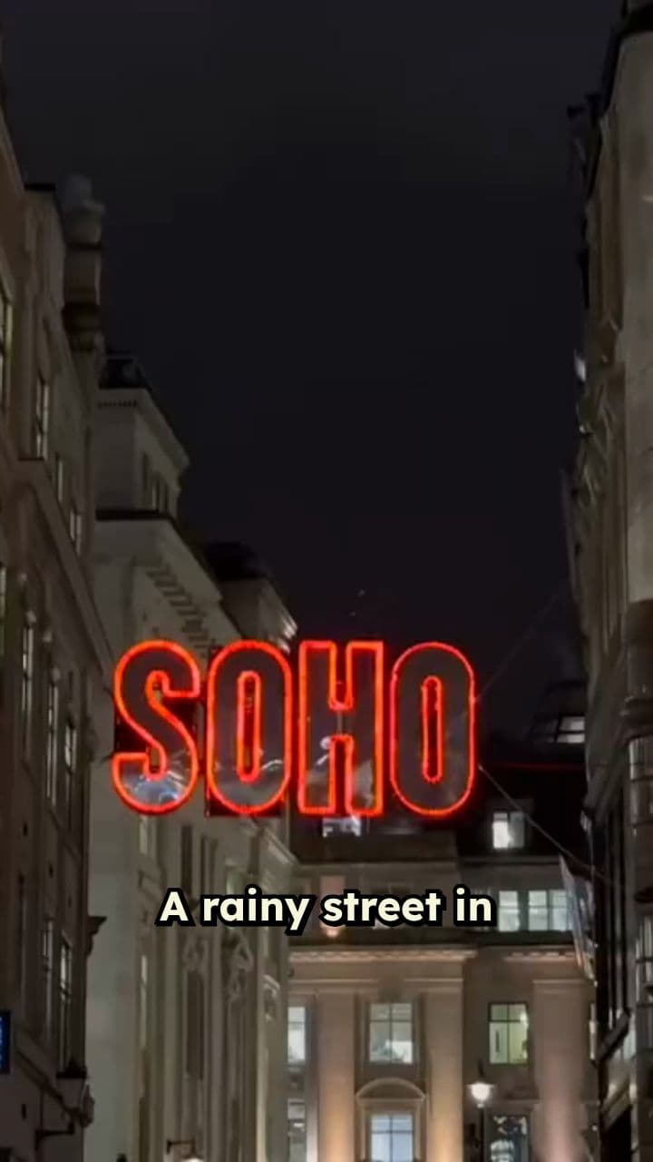 Neon Reflections in Rainy Tokyo