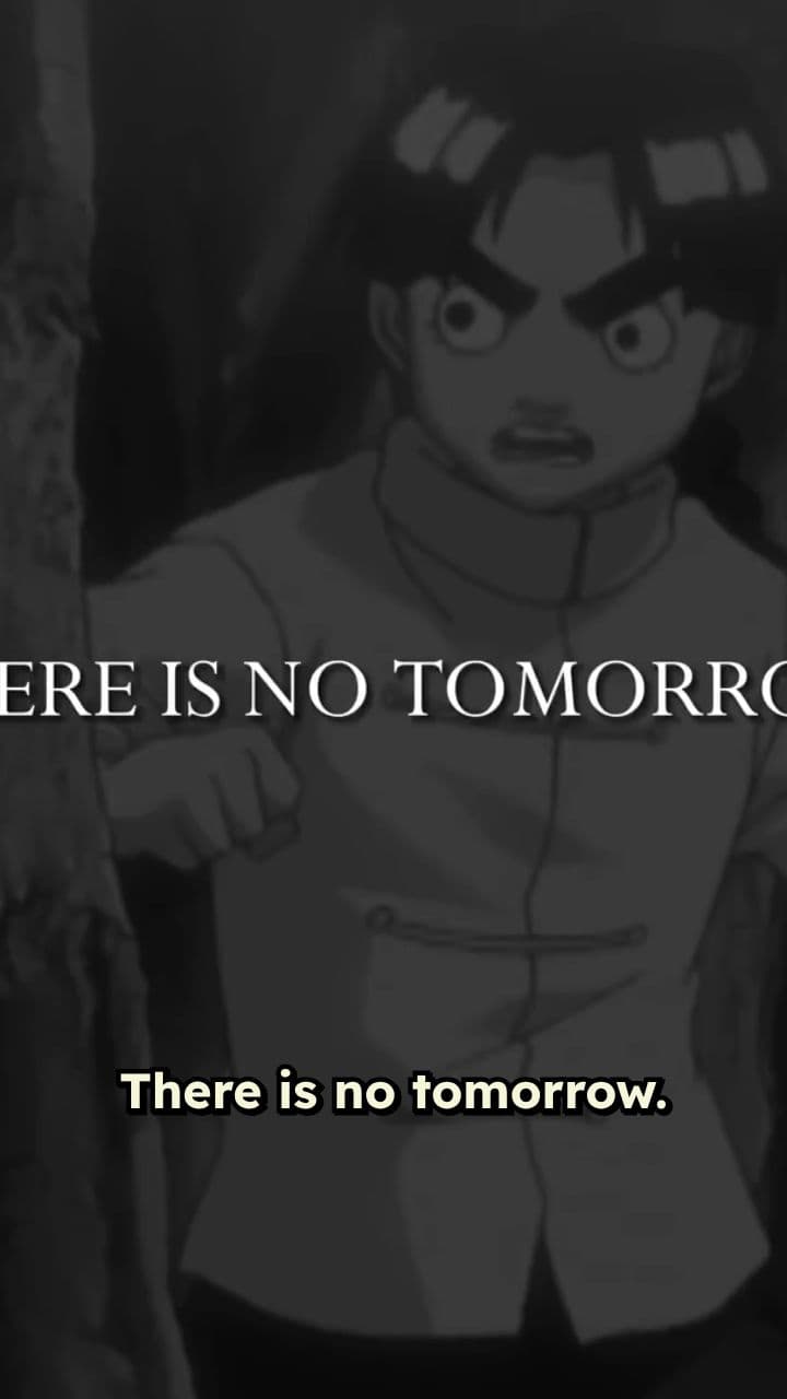 There Is No Tomorrow, Act Now