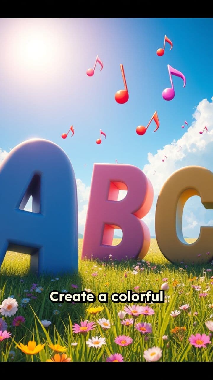 3D ABC Song with Animals