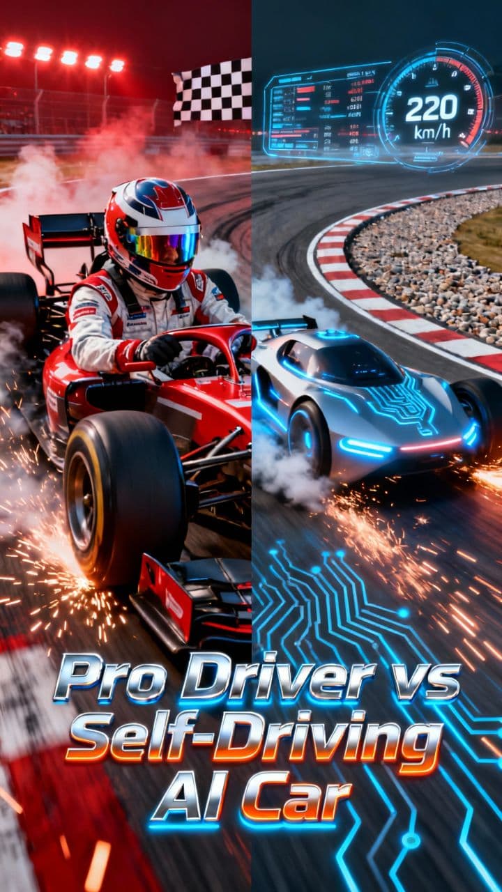 Pro Driver vs. Self-Driving AI Car