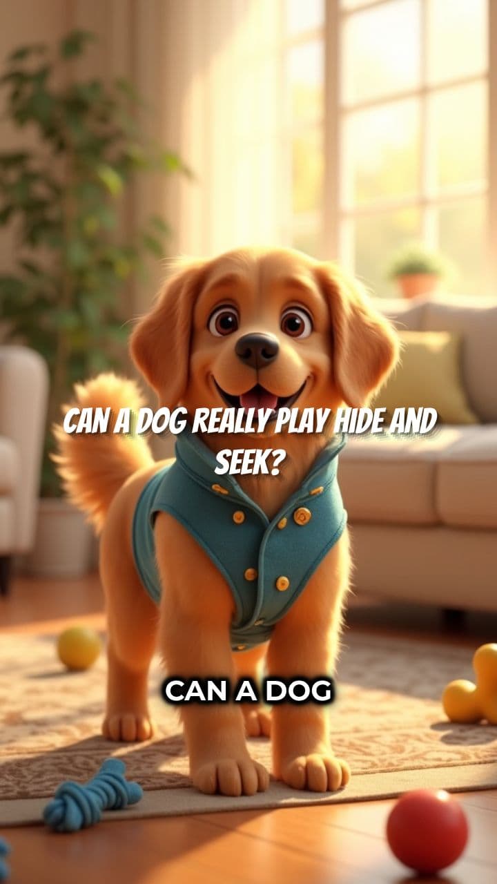 Golden Retriever Plays Hide and Seek with Kids!