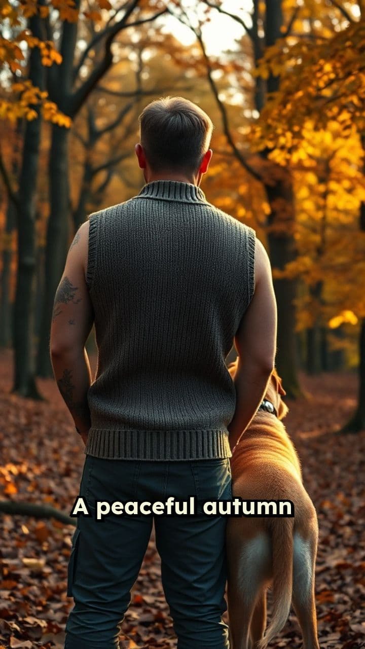 Autumn Walk in the Oak Forest