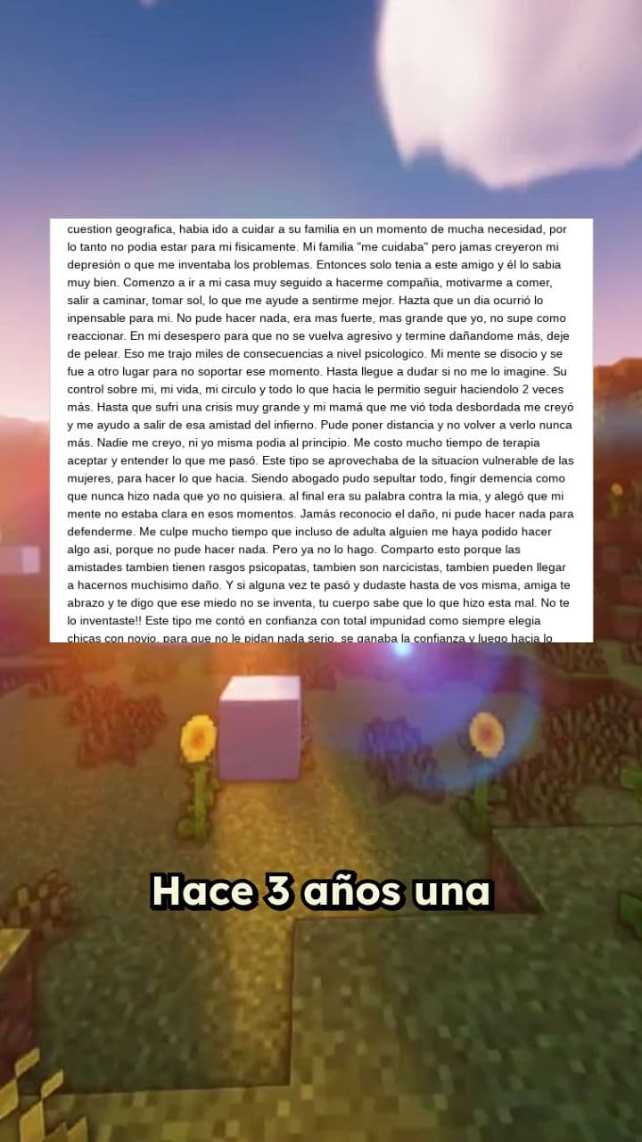Amistades tóxicas y traumas ocultos