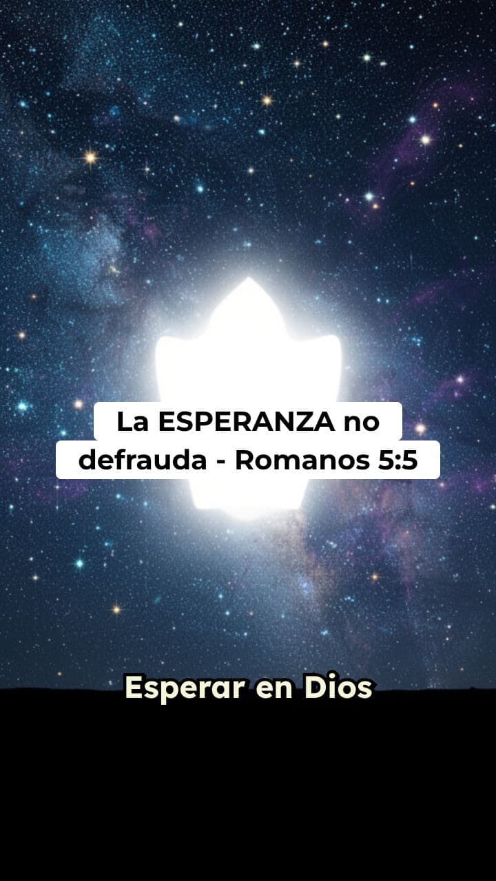 Romanos 5:5 - Esperanza