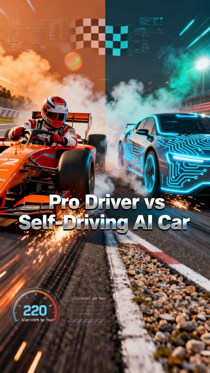Pro Driver vs. Self-Driving AI Car