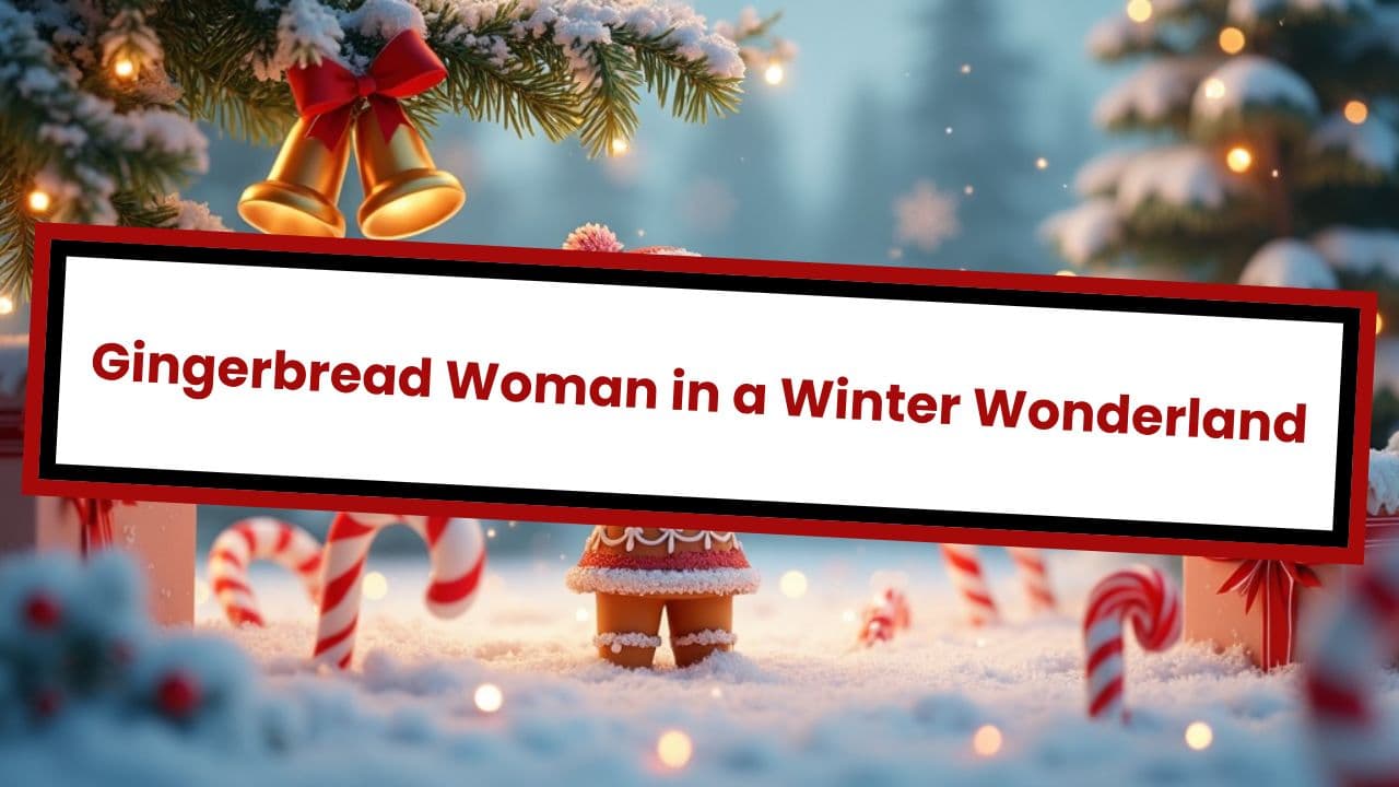 Gingerbread Woman in a Winter Wonderland