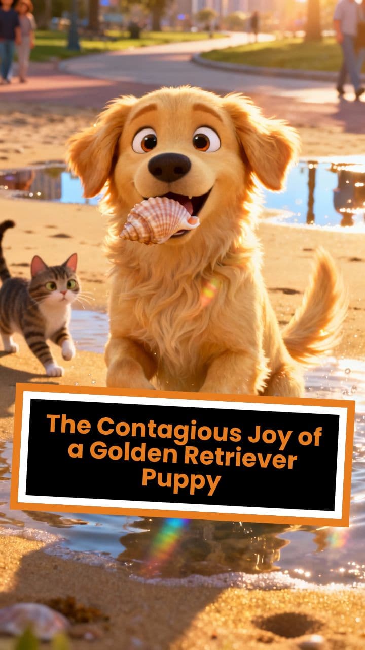 The Contagious Joy of a Golden Retriever Puppy
