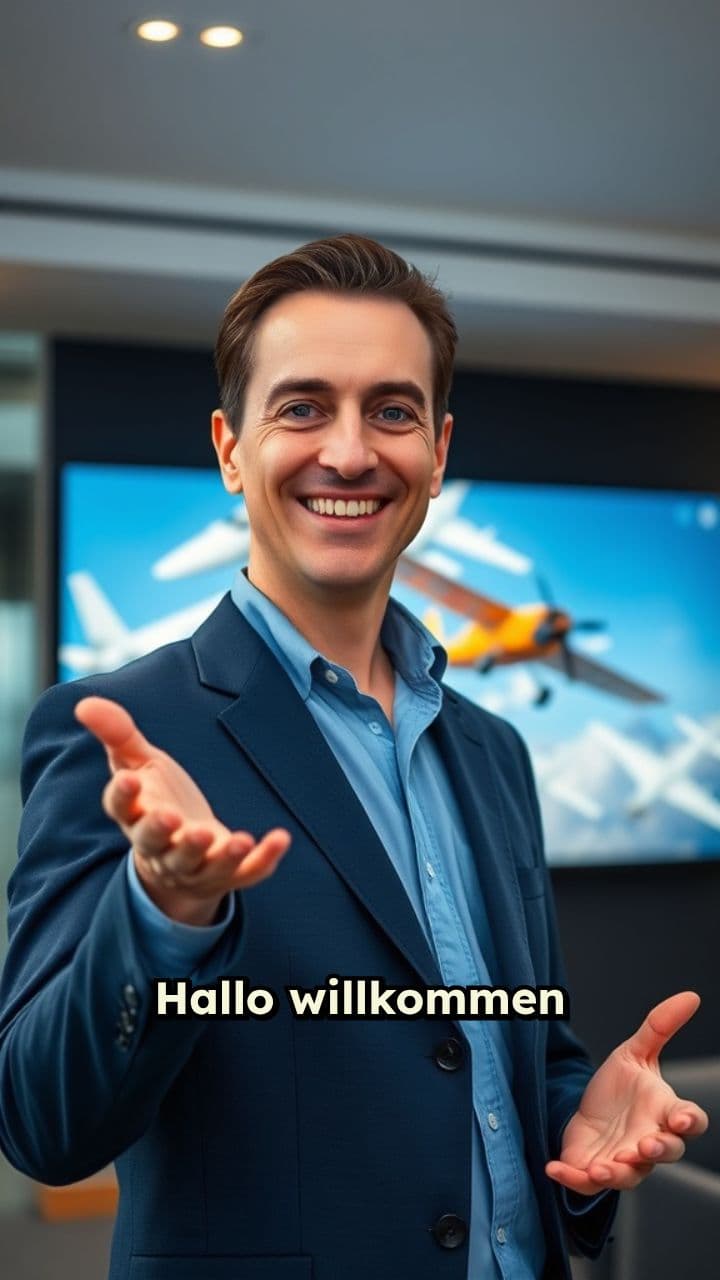 Flugzeug Modelle Präsentation