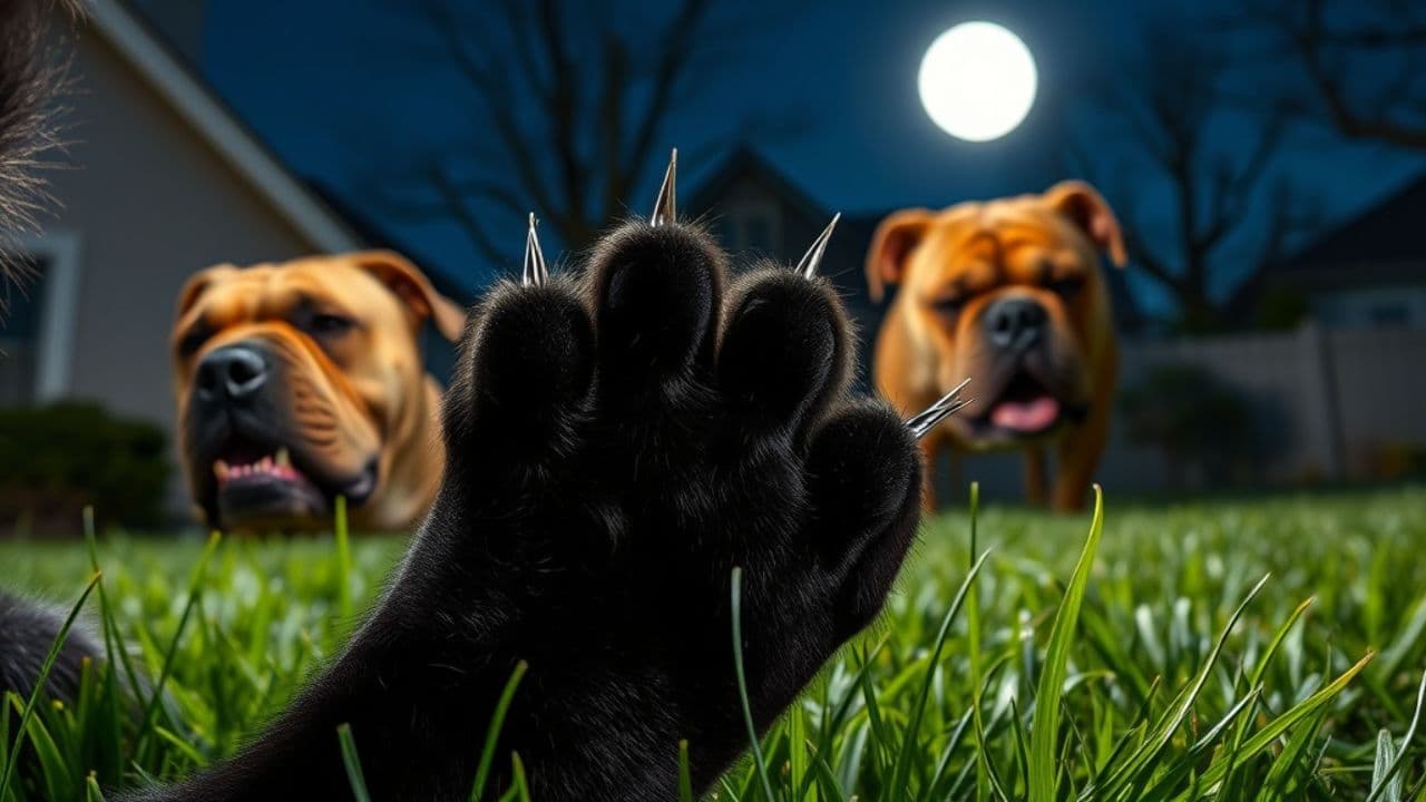 Backyard Battle: Cat vs. Dog