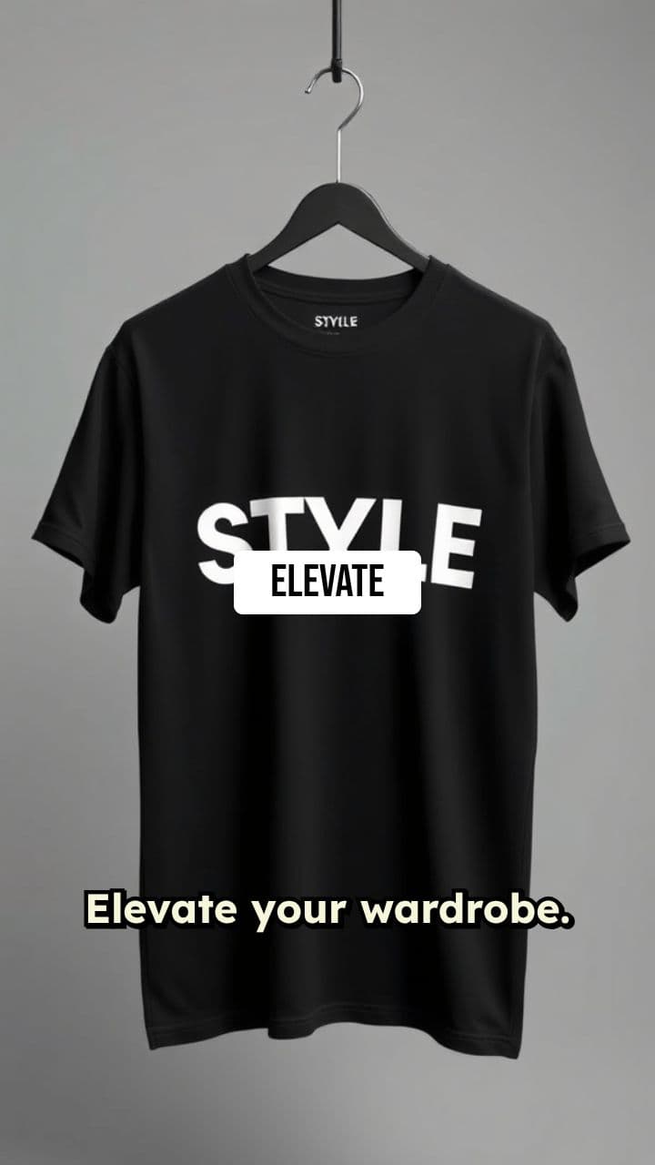 Dynamic Lettering Apparel Ad