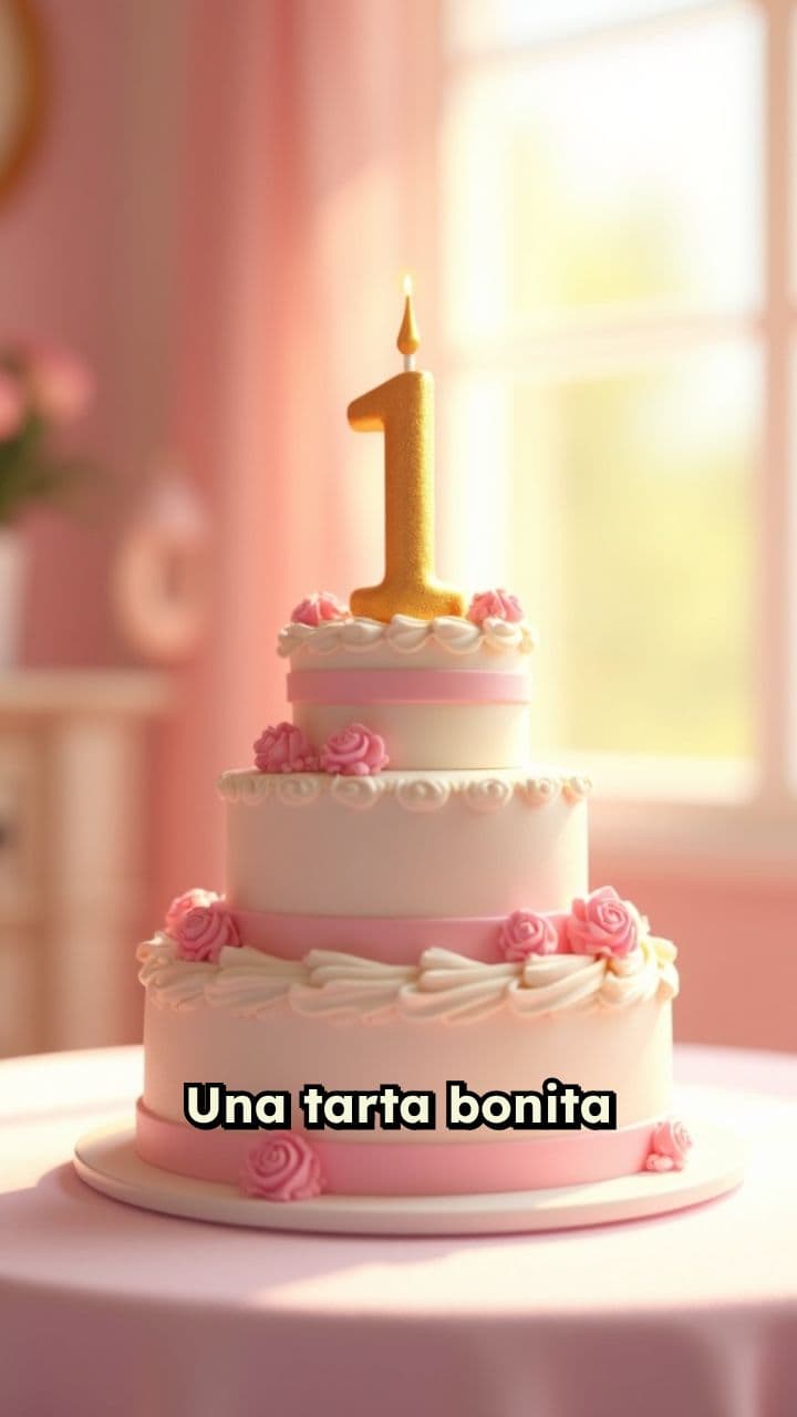 Fiesta de Jimena con tarta y globos