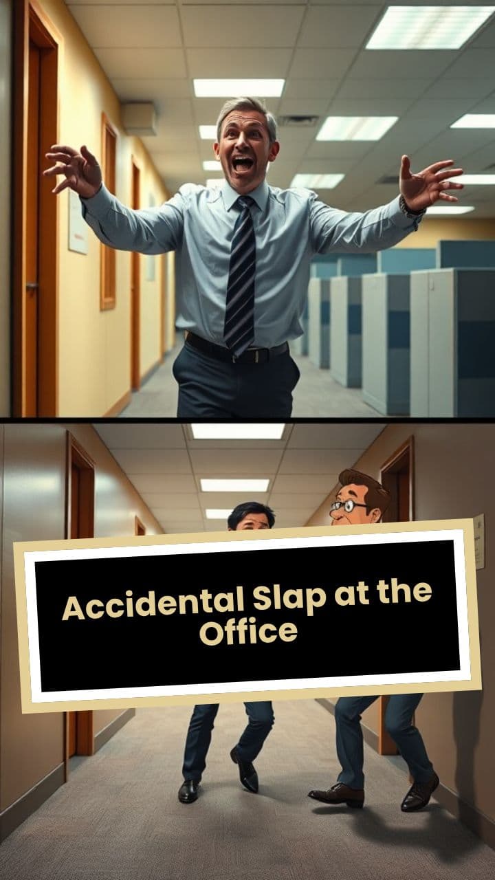 Accidental Slap at the Office