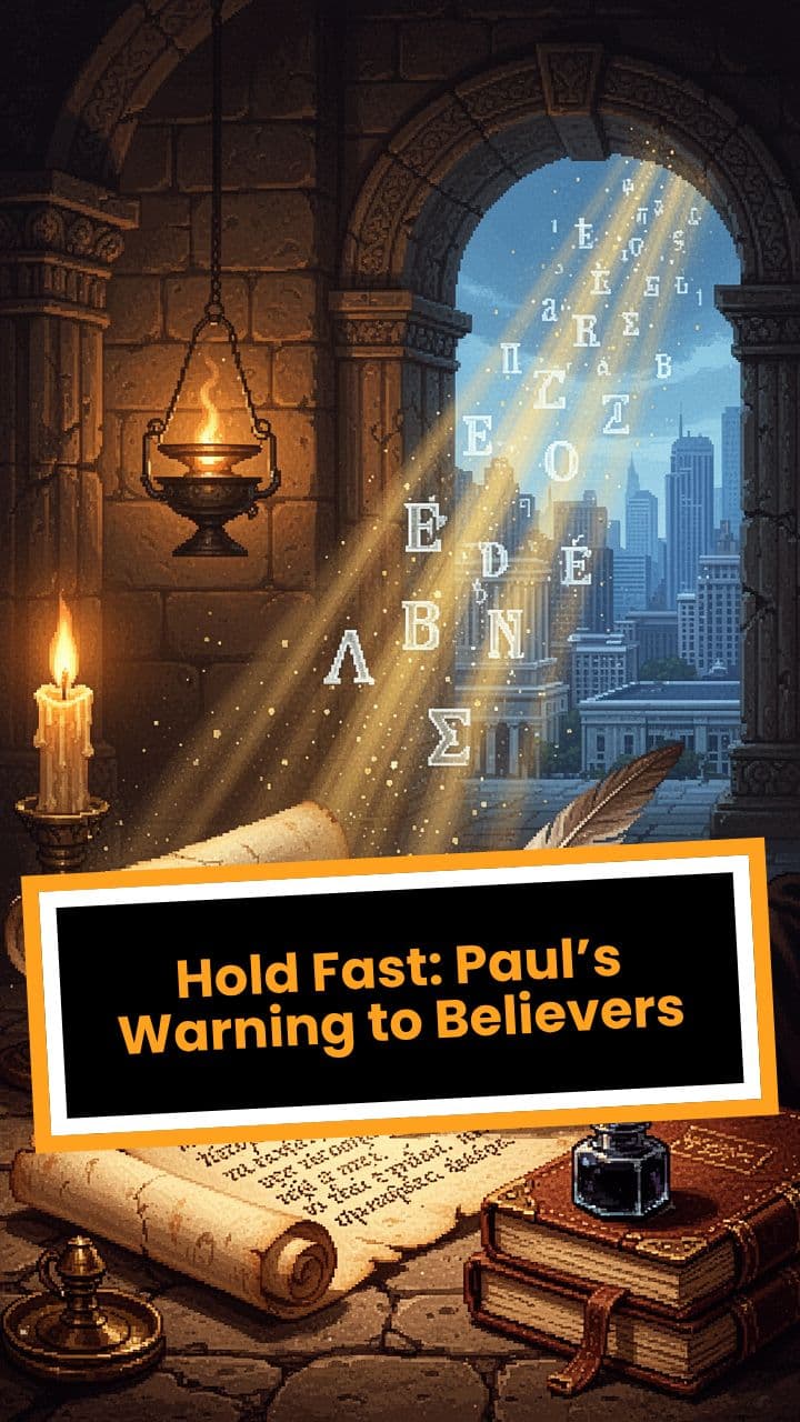 Hold Fast: Paul’s Warning to Believers