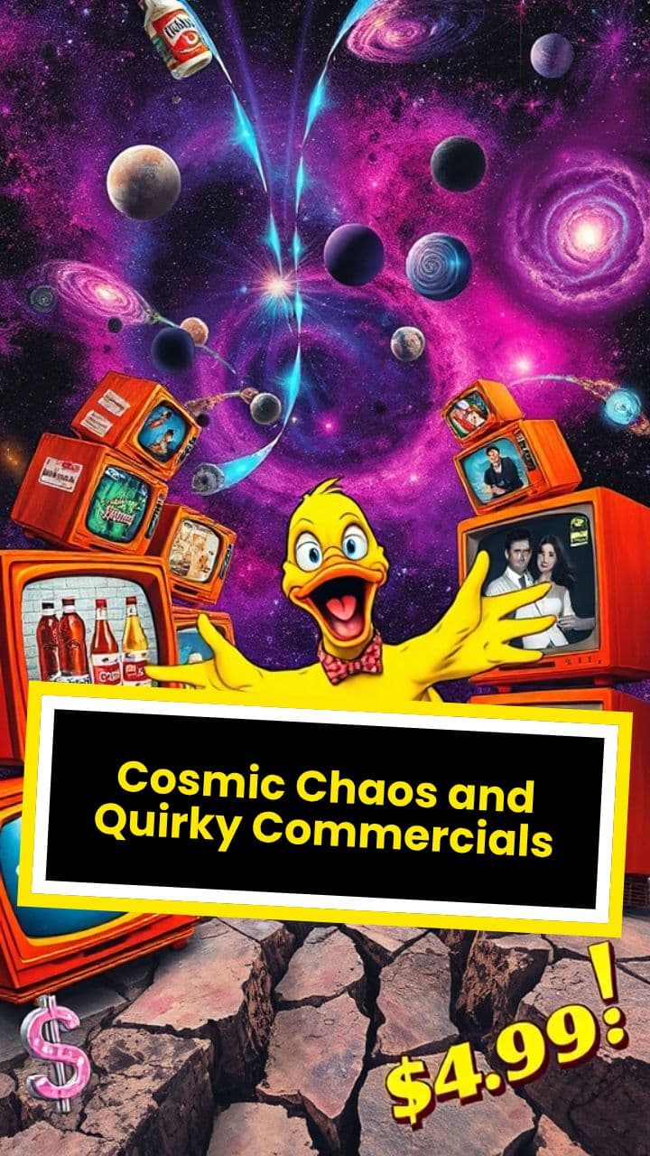 Cosmic Chaos and Quirky Commercials