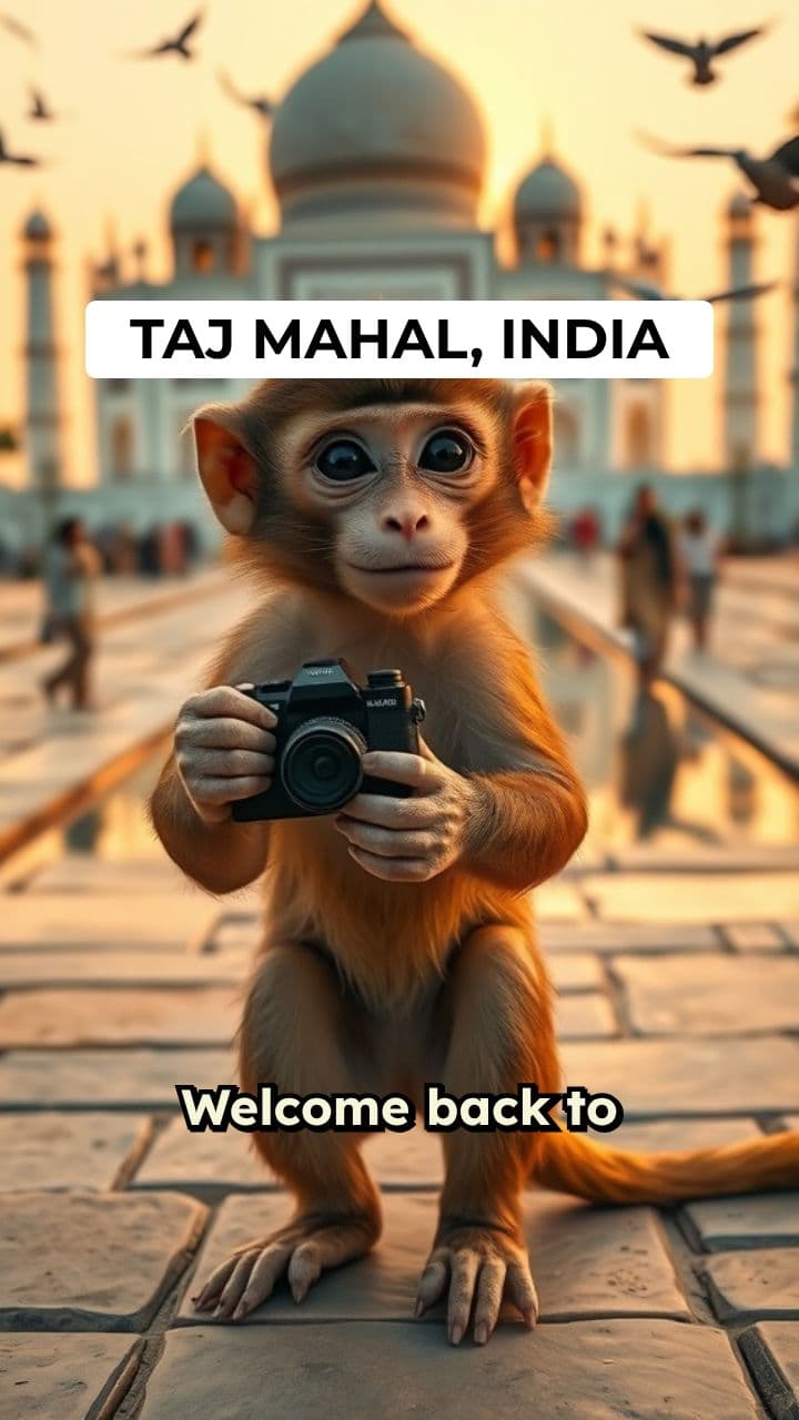 Milo the Monkey: Taj Mahal Vlog
