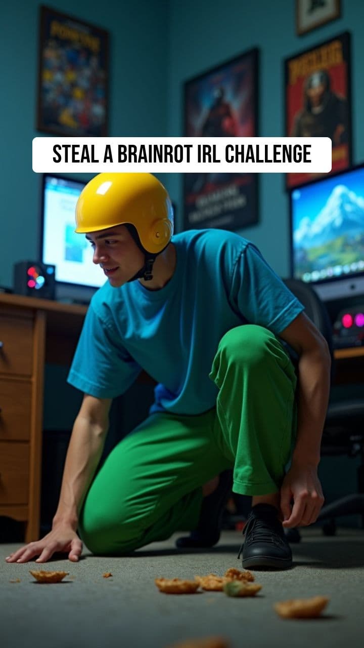 Steal a Brainrot IRL Parody