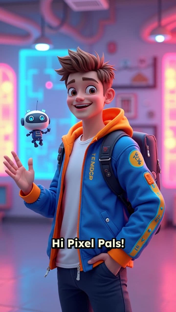 Laptop Magic! Pixel Pals' Portable Adventure!