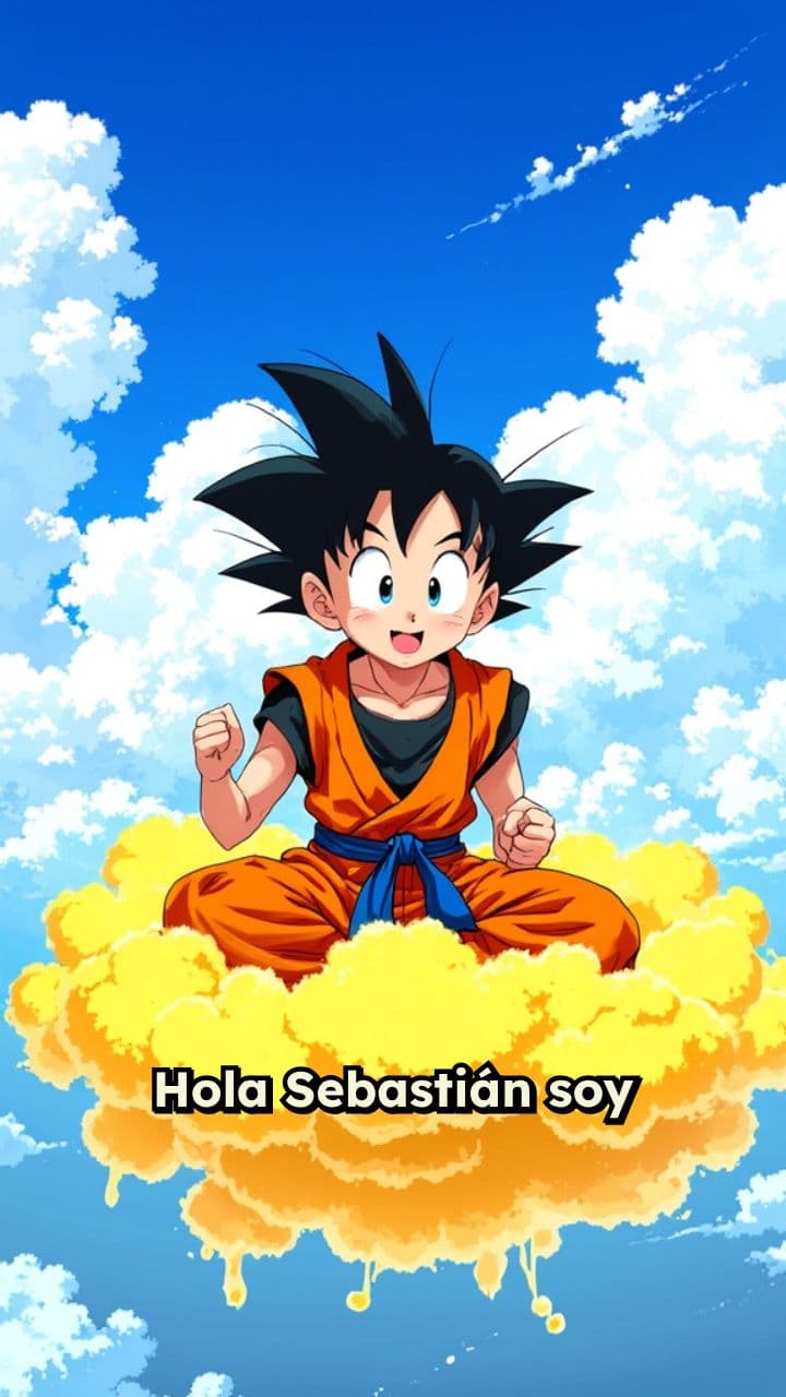 Saludos de Goku para Sebastián