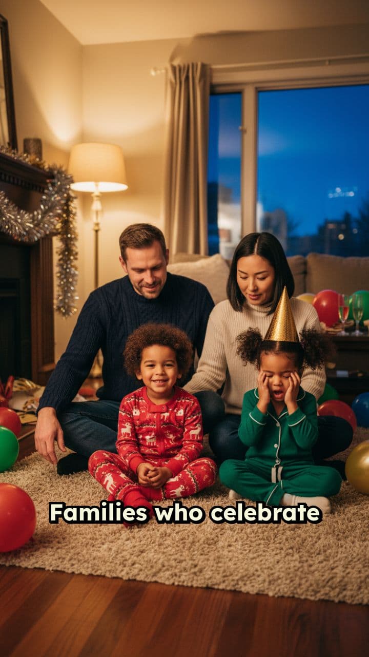 Fake Midnight New Year for Kids