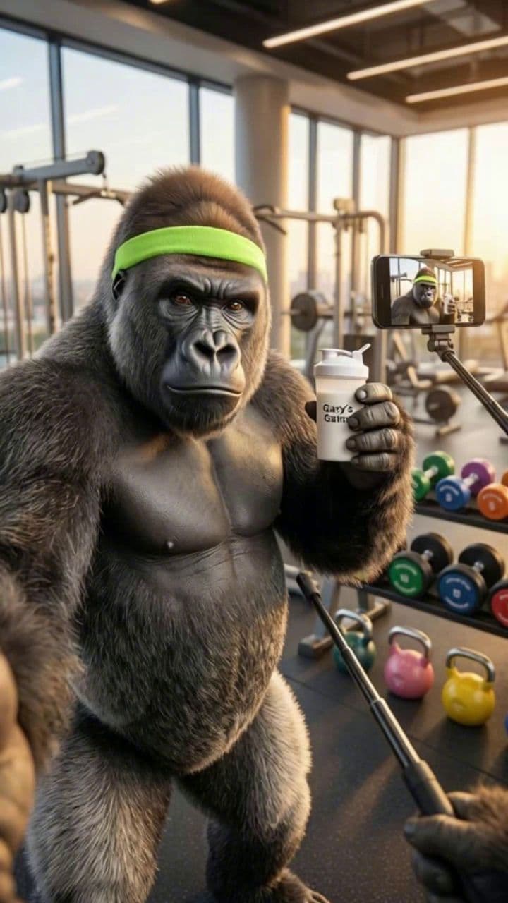 Gary the Gorilla Gym Influencer