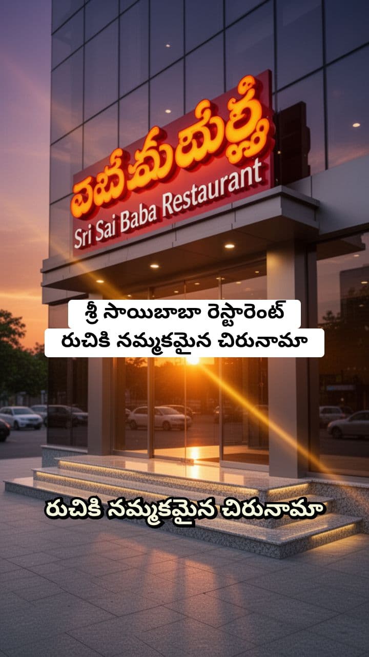 శ్రీ సాయిబాబా రెస్టారెంట్ - Restaurant Promo Reel