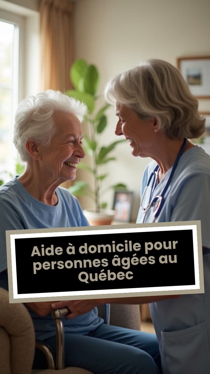 Aide à domicile pour personnes âgées au Québec