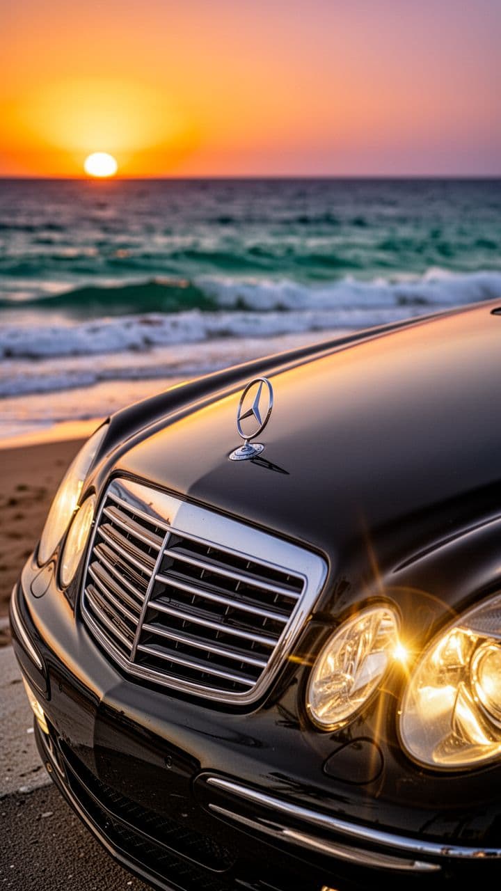 Mercedes-Benz E200 Kompressor: Tunisian Coastal Elegance