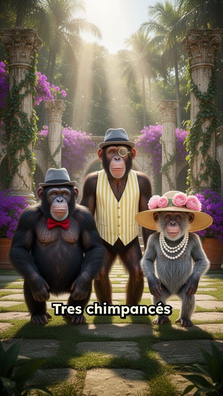 Chimpancés famosos por su café matutino