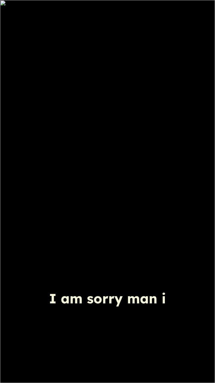 Apology to a Close Friend