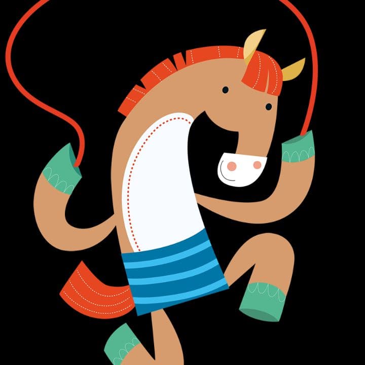 Skipping Horse Animation
