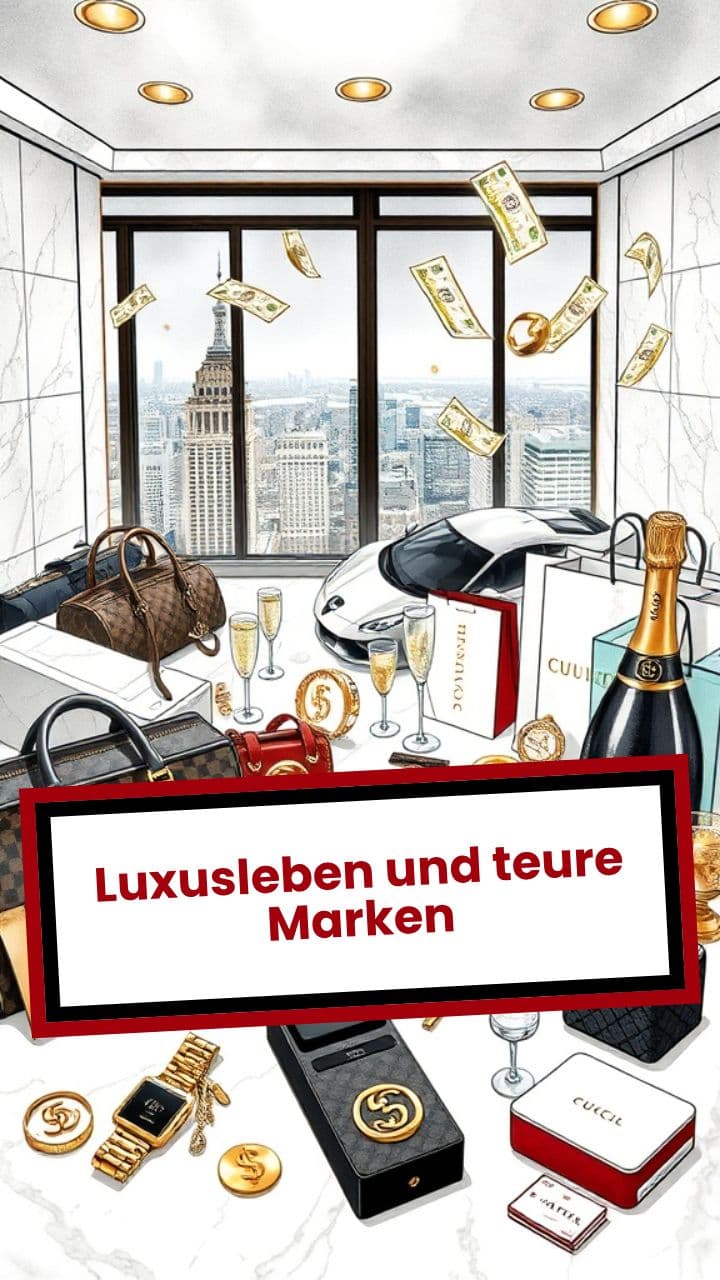 Luxusleben und teure Marken