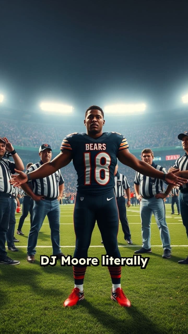 DJ Moore Bails Out the Refs