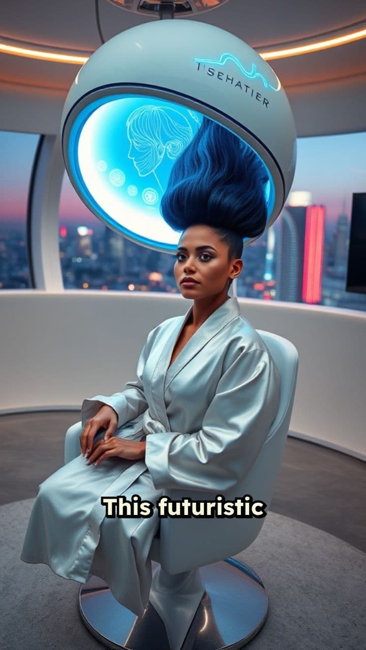 Futuristic Hair Machine Transformation