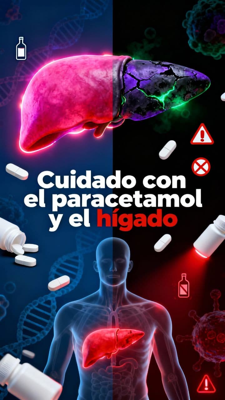 Cuidado con el paracetamol y el hígado