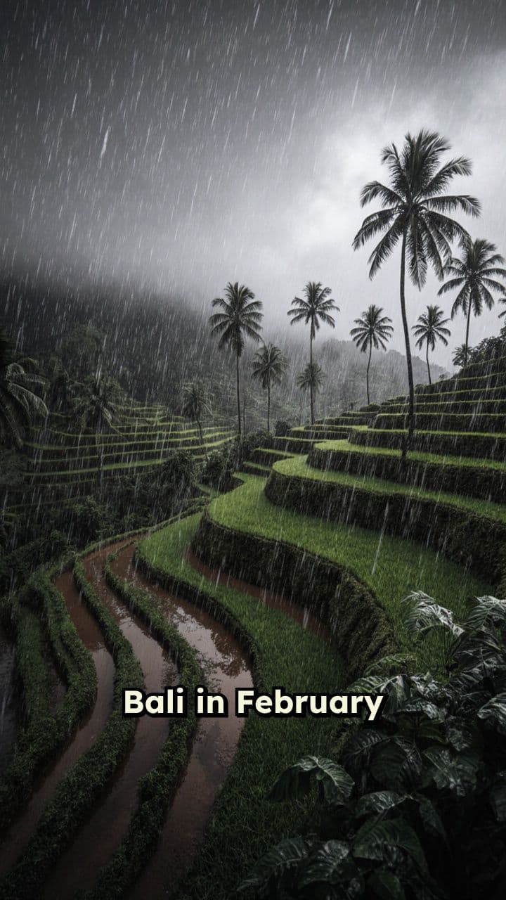 Bali in February: Peak Rainy Season
