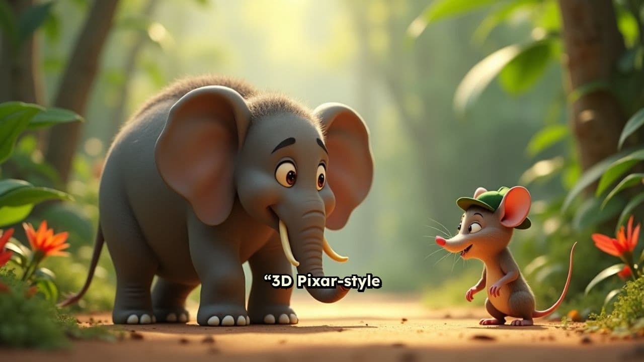 Silly Jungle Showdown: Elephant vs. Rat