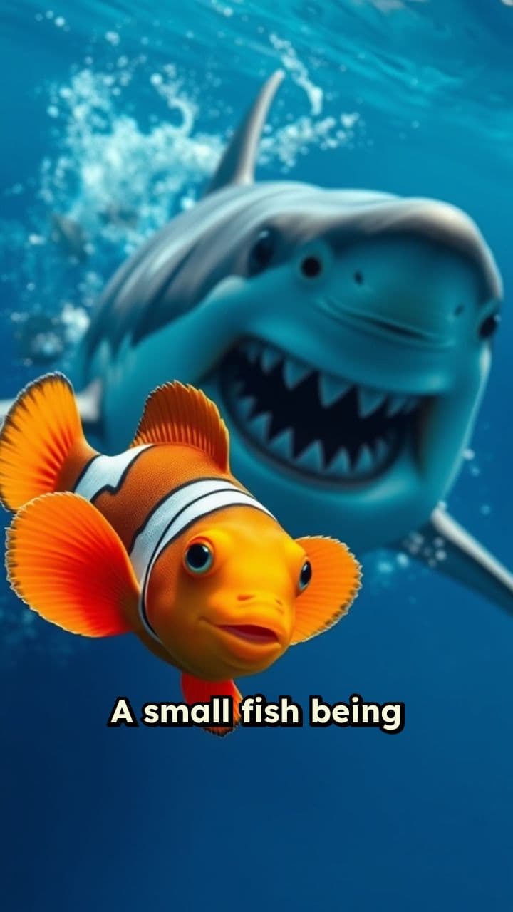 Chased: A Fish and a Shark