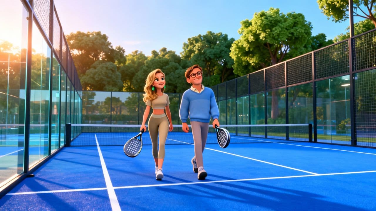 #7597-A Golden Padel Match