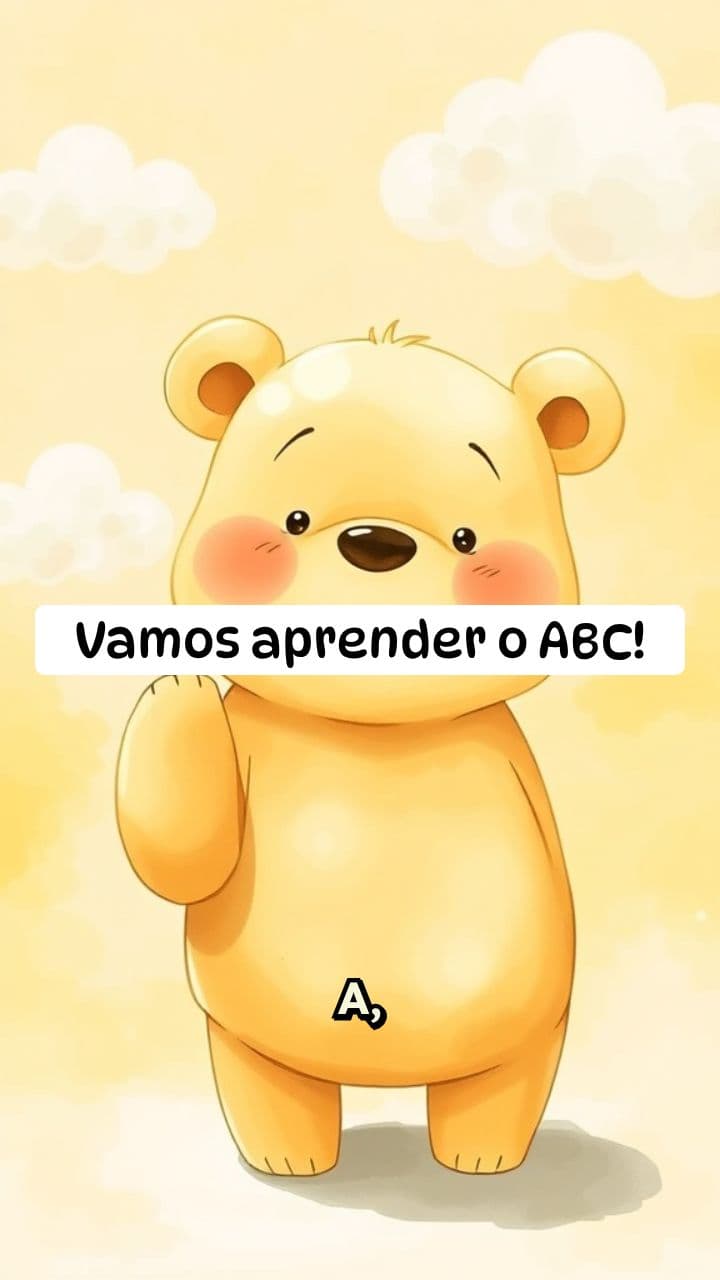 Aprenda o ABC com o Ursinho
