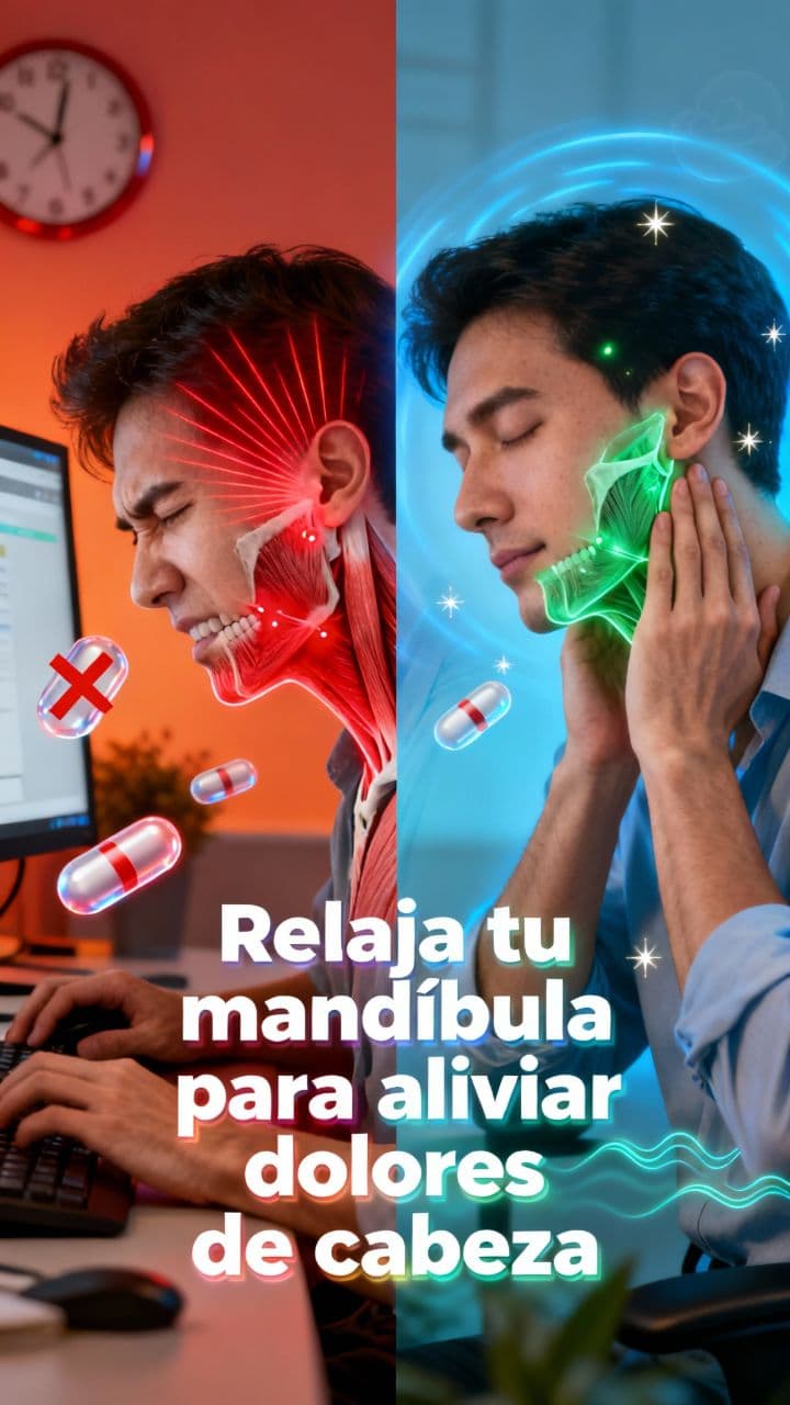 Relaja tu mandíbula para aliviar dolores de cabeza