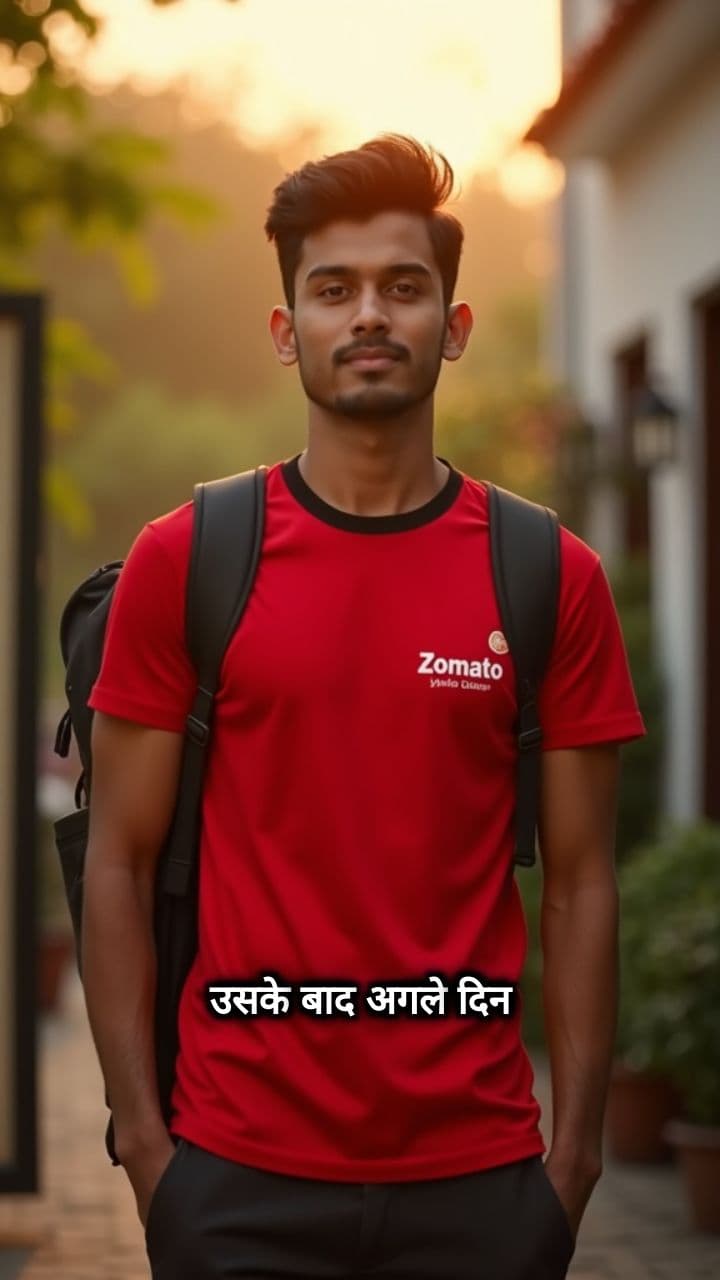 डिलीवरी बॉय अगले दिन घर आ गया