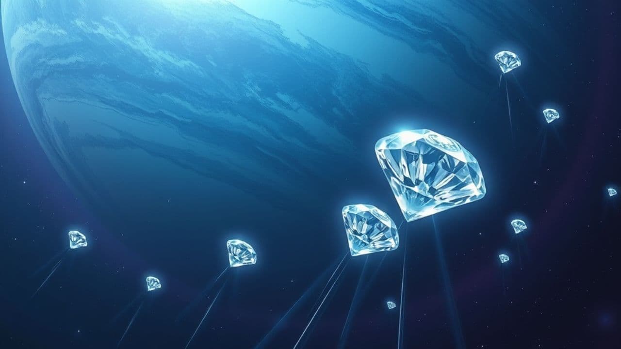 Diamonds Rain on Distant Worlds