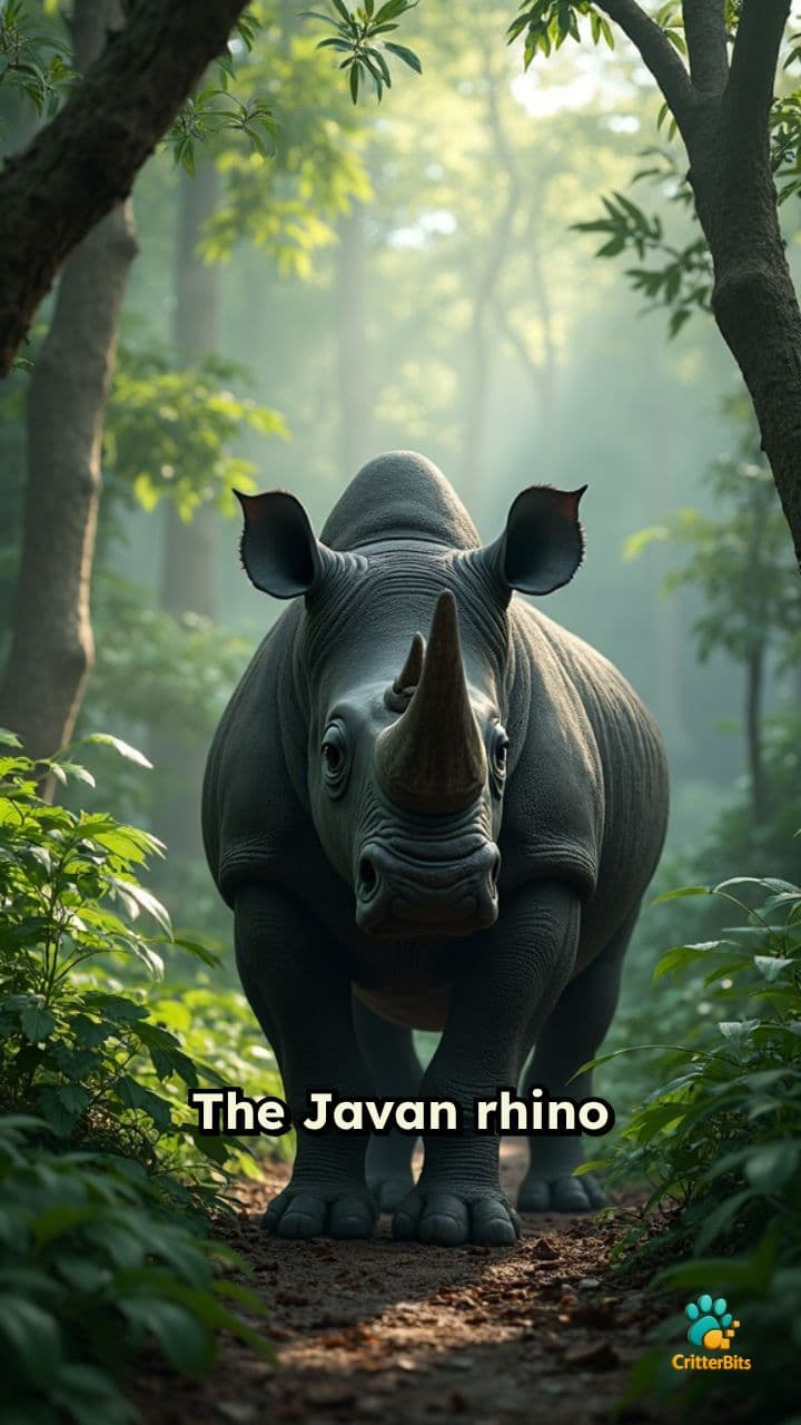 The Endangered Javan Rhino's Struggle