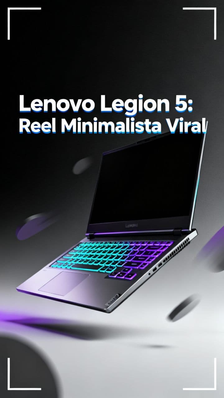 Lenovo Legion 5: Reel Minimalista Viral