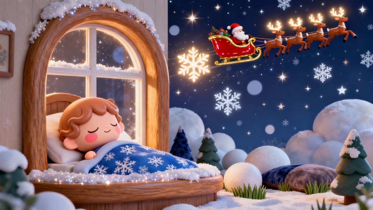Santa's Sleepy Nighttime Ride