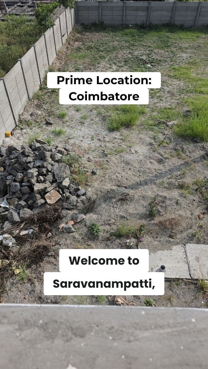 Saravanampatti Residential Plots Promotion