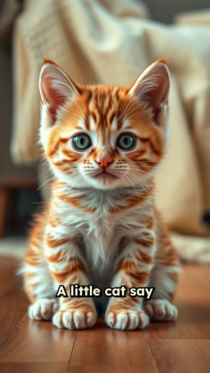 Cute Cat Asks for Support