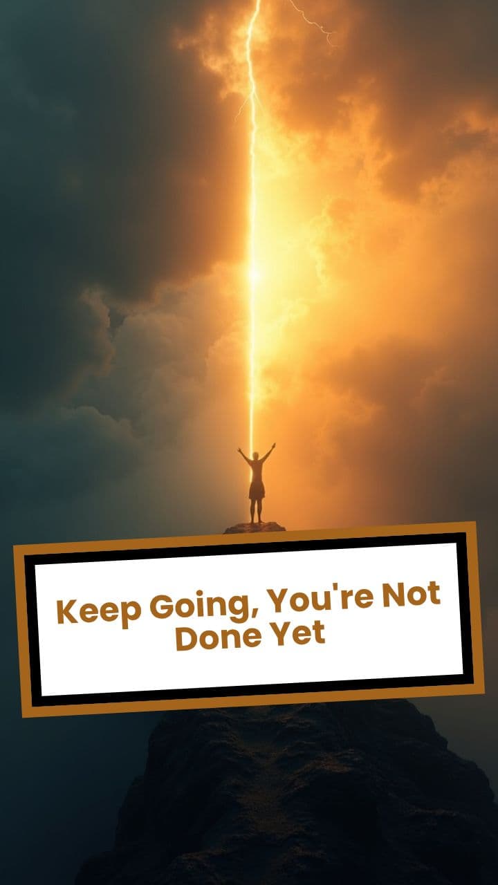 Keep Going, You're Not Done Yet