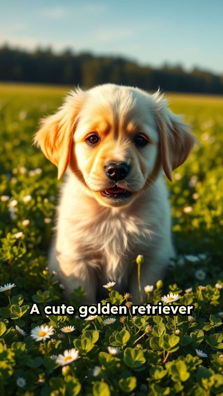 Golden Retriever Puppy at Play