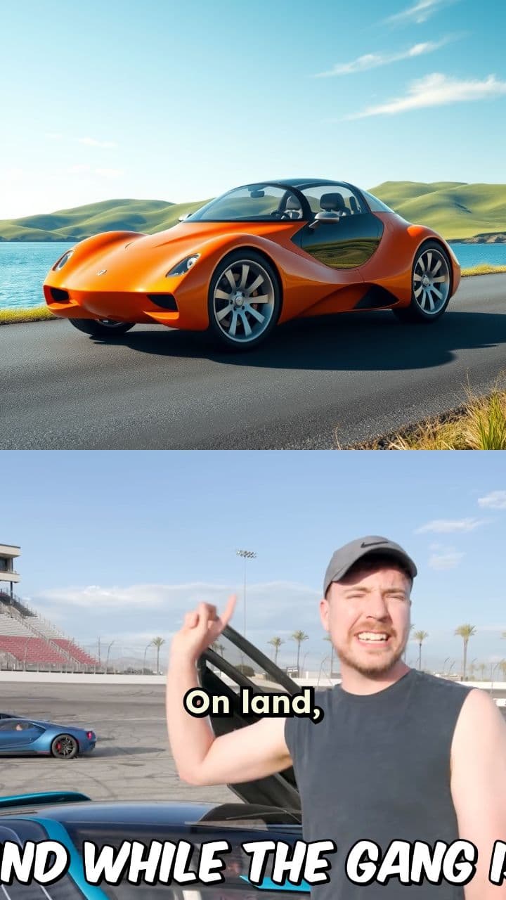 قيادة سيارة برمائية بقيمة 500 ألف دولار